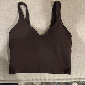 NWOT Lululemon Align Tank Top - Size 10 - Espresso (pads included)
